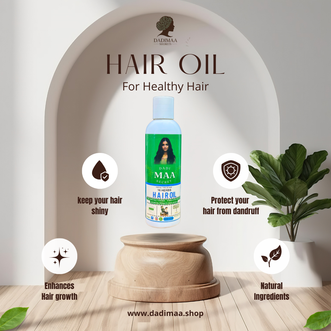 Dadimaa Hair oil . Best hair food oil For Hair growth
